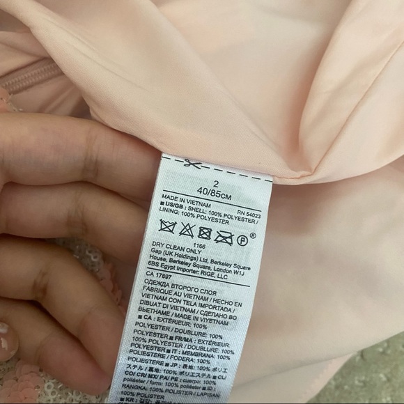 BANANA REPUBLIC Pink Sequin Patterned Mini Skirt - Picture 10 of 12